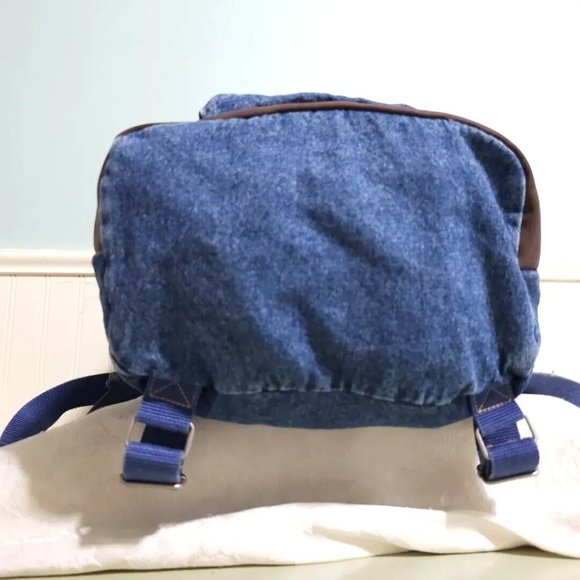 VINTAGE Y2K Jaclyn Looney Tunes Tweety Bird Beaded Denim Jean Big Backpack Bag - Picture 10 of 13